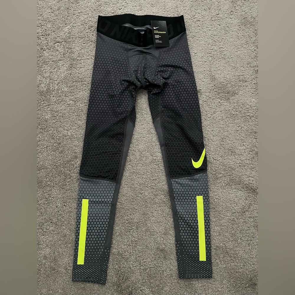 {Nike} HyperWarm Grey Compression Pants